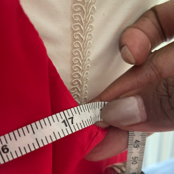 H&M Vibrant Satin Red Camisole with Faux Rhinestone Strap - Picture 10 of 12